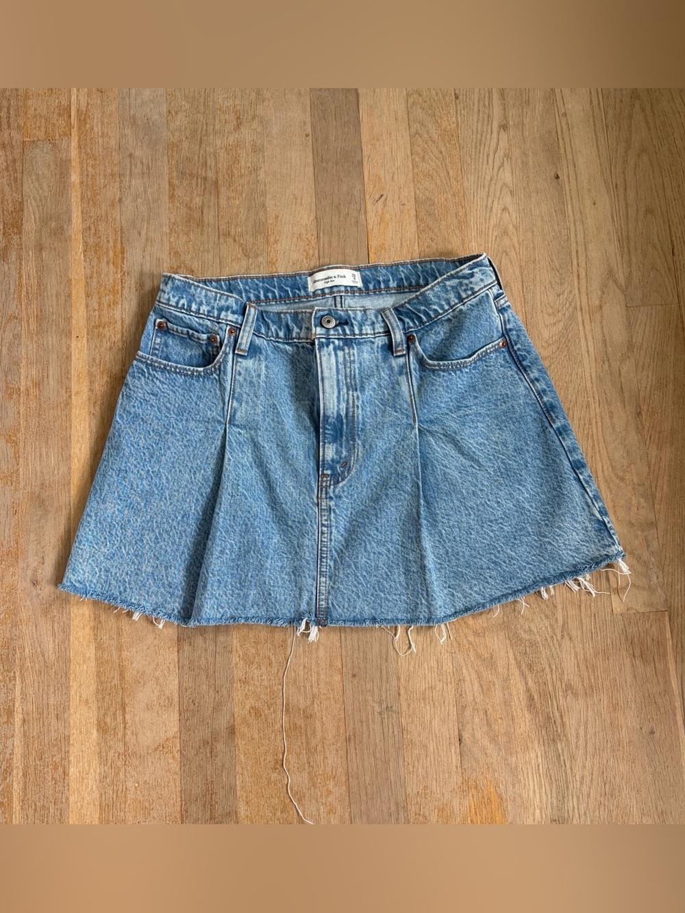 Abercrombie & Fitch Light Blue Denim Mini Skirt